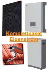 LG Solarstrom-Komplettpaket für den Eigenstromverbrauch 6,40 kWp / 5,8 kWh