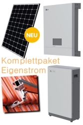 LG Solarstrom-Komplettpaket für den Eigenstromverbrauch 6,57 kWp / 5,8 kWh