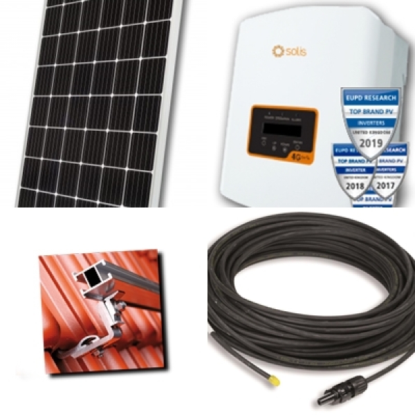 Solarstrom-Komplettpaket Heckert 0,99 kWp Solis 1.0 kW