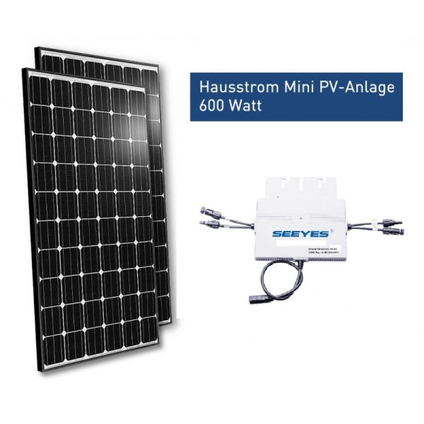 Hausstrom Mini PV-Anlage 600 Wp