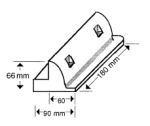 Modulhalterungen (Verbinder 18 cm) zum Kleben oder Schrauben